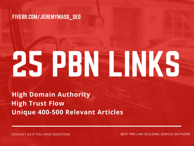 I will 25 permanent high authority pbn links for fast rankings