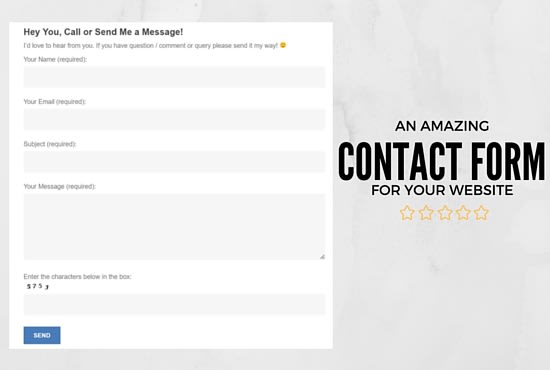 I will add a contact form to your wordpress website