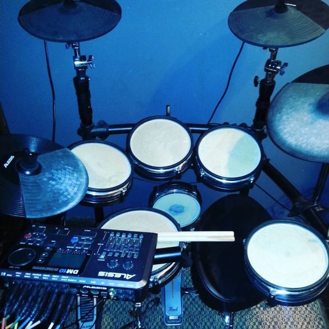 I will add drums to your audio track or song