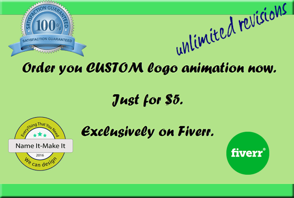 I will add life to your logo and custom animate it