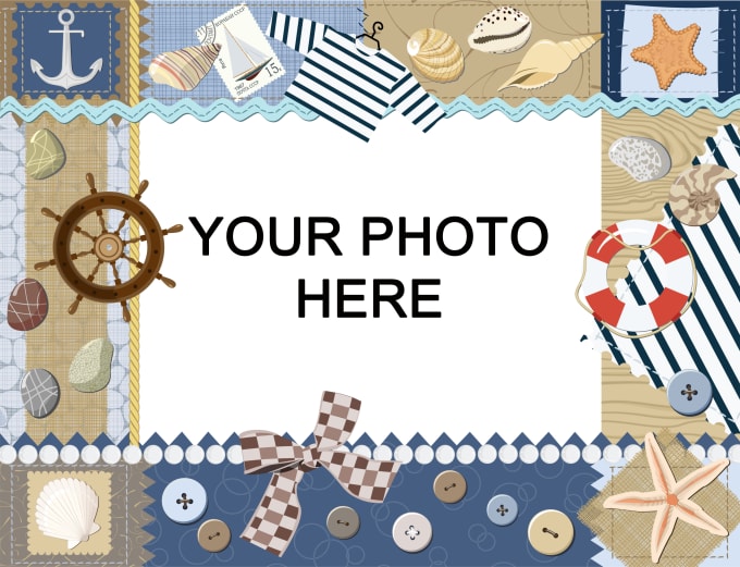 I will add your image to this nautical seaside frame