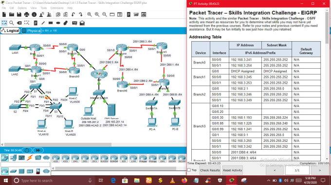 I will assist in cisco packet tracer projects and assignments
