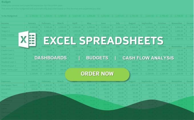 I will assist with your excel spreadsheet creation