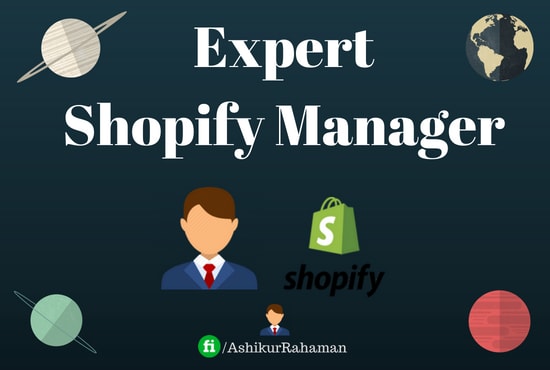 I will be your shopify store manager,woocommerce manager