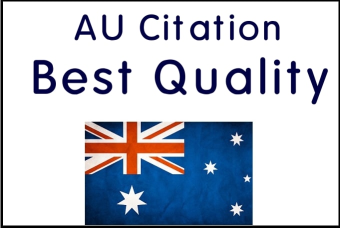 I will build 56 australian au domain citations