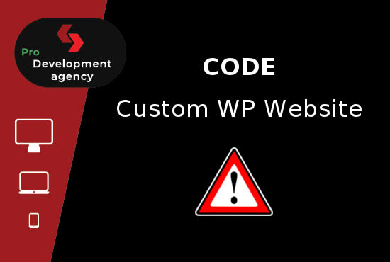 I will code custom wordpress website