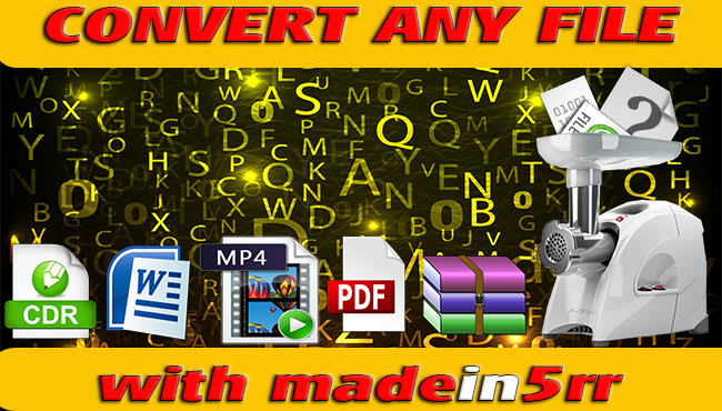 I will convert archive, multimedia, office files to any format