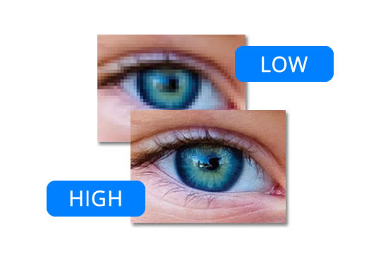 I will convert low resolution to high resolution