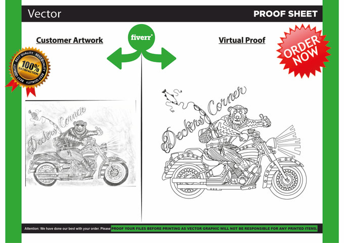 I will convert photo,LOGO to Vector drawing, or linear in 24 hrs