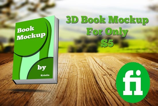I will convert your book cover into an outstanding 3d book mockup
