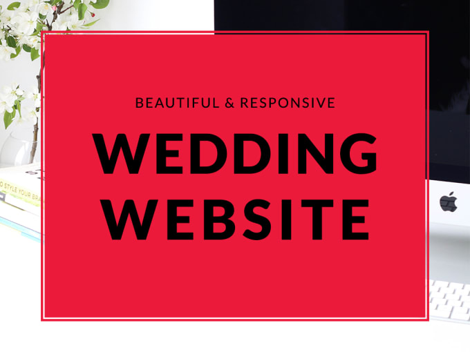 I will create a beautiful wedding website