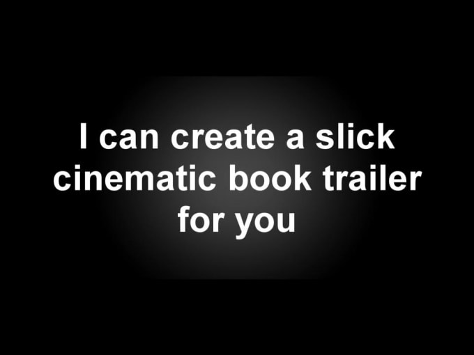 I will create a cinematic book trailer