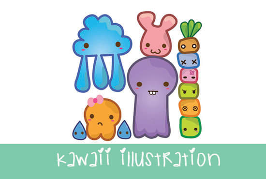 I will create a kawaii doodle for you