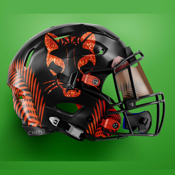 I will create a professional helmet for your fantasy football team