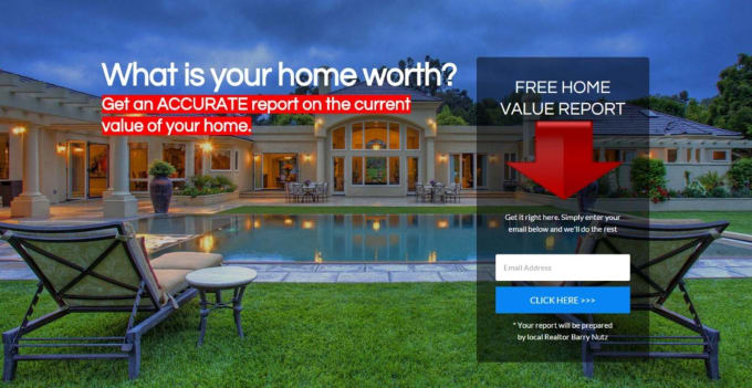 I will create a real estate landing page