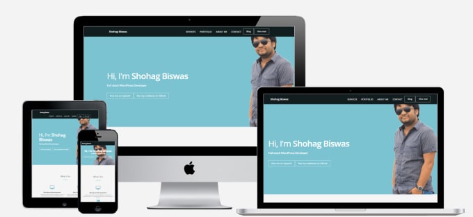 I will create a responsive wordpress site