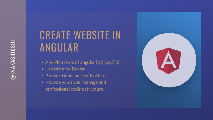 I will create a website in any platform of angular from angularjs to 8