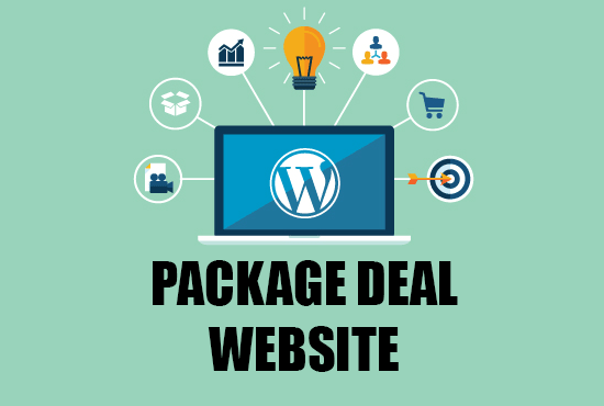 I will create a whole package wordpress site for you