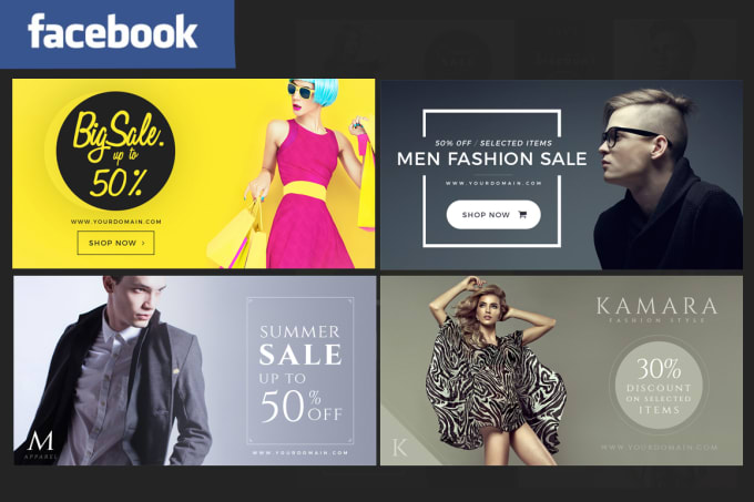 I will create amazing facebook fashion ads banner in my own style