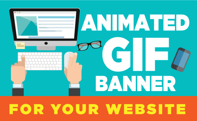 I will create attractive animated gif banner for youtube ads