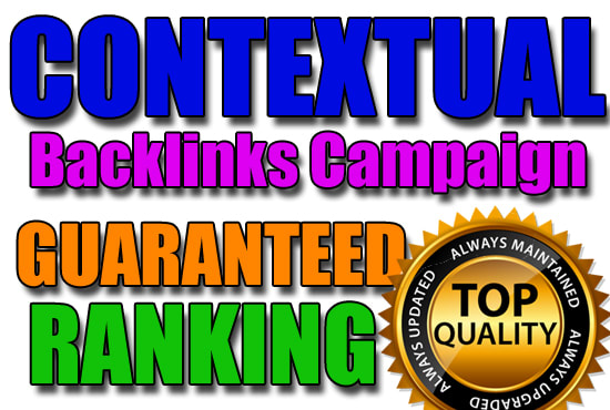 I will create contextual backlinks from high PR and high pa da sites