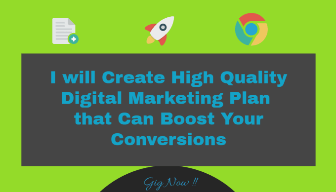 I will create effective digital marketing plan to drive traffic and leads