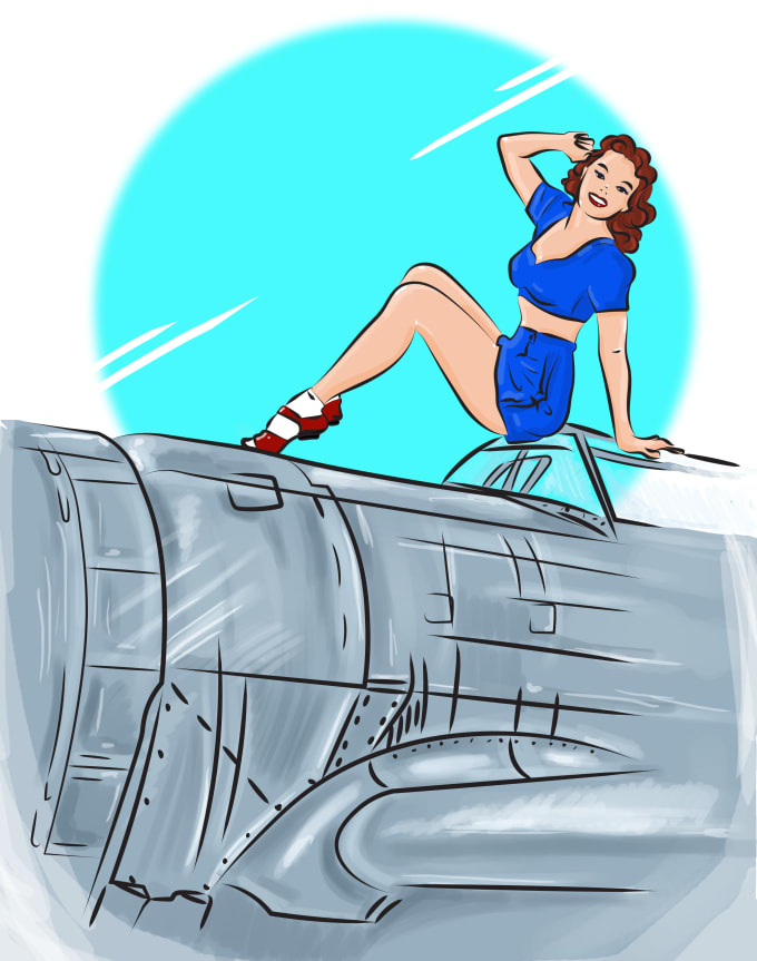 I will create gorgeous pinup girls