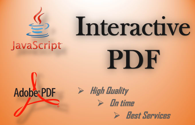 I will create interactive PDF documents with javascript
