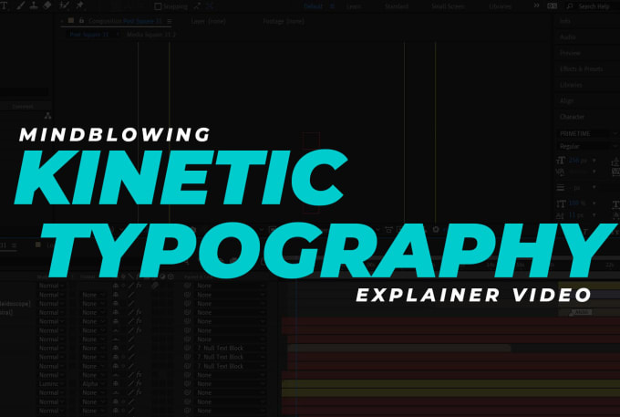 I will create kinetic typography video
