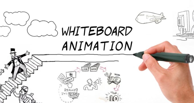 I will create whiteboard animation with your hand