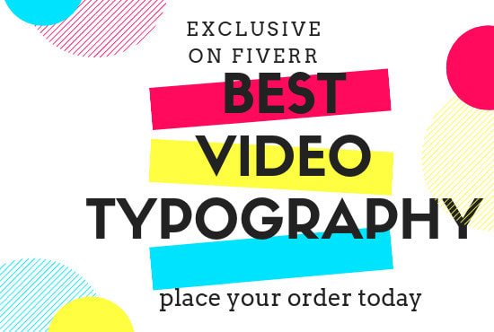 I will custom kinetic typography animated video