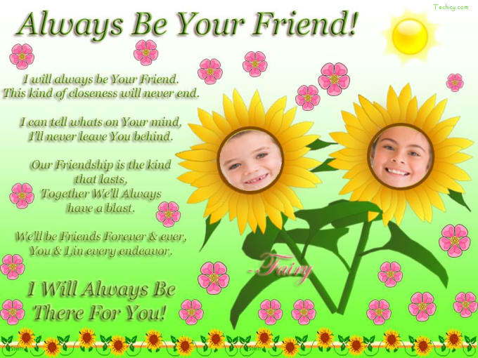 I will design a personalized friendship day card