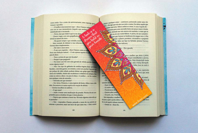 I will design a unique printable bookmark