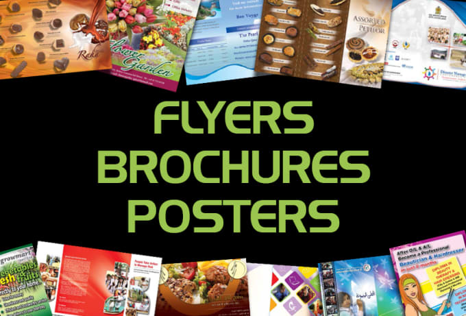 I will design an attractive flyers, brochures and posters