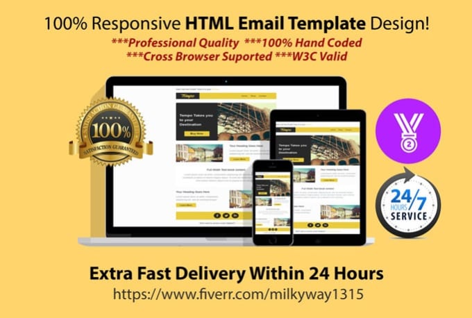 I will design an html email template on mailchimp