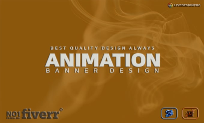 I will design animation or animated GIF web banner