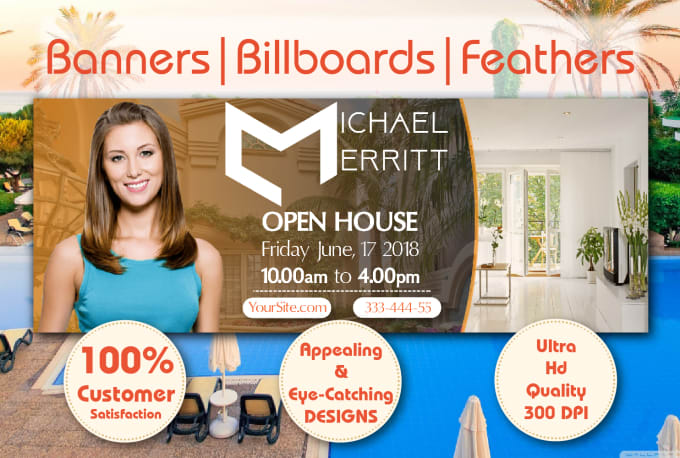 I will design awesome pritable vinyl banners,billboards,signages