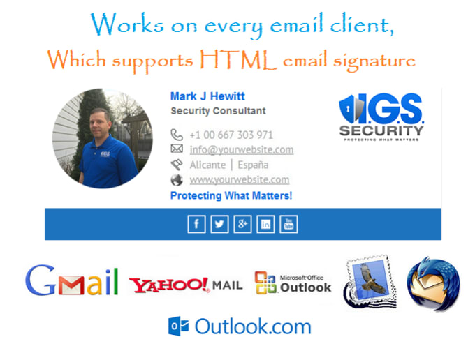 I will design beautiful html email signature
