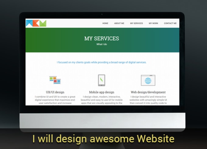 I will design creative and professional website