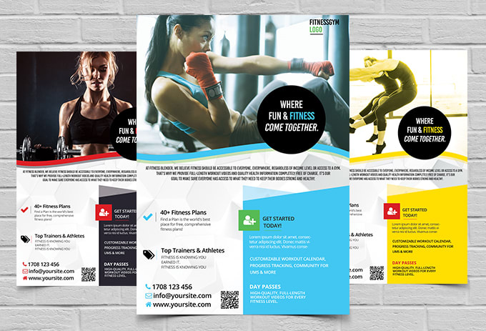 I will design fitness, gym or health flyers