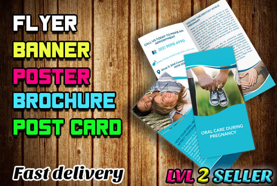 I will design flyer, poster, brochure, postcard