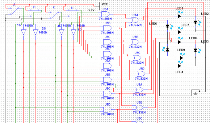 I will design layout of circuits on multisim