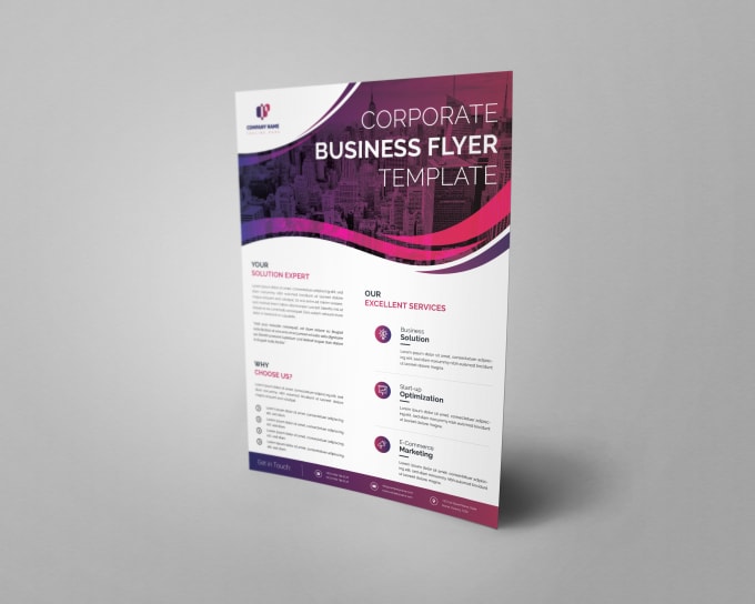 I will design modern corporate professional business flyer