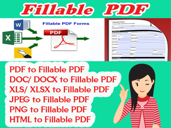 I will design or making fillable PDF form professionally