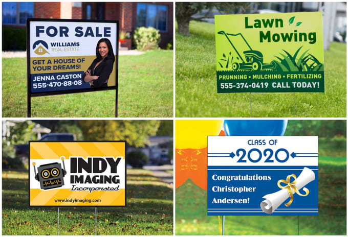 I will design professional yard sign in 24 hours