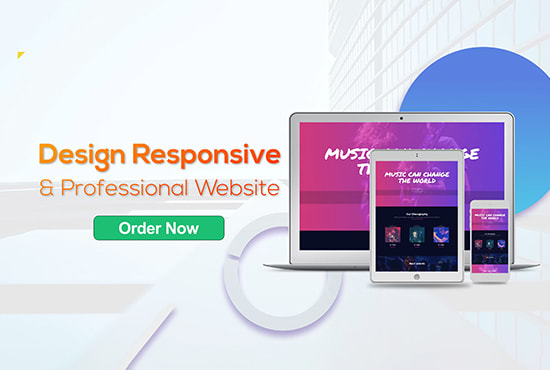 I will design responsive websites in 14 hours