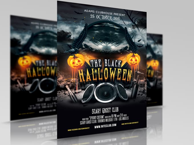 I will design Sensuous Halloween Flyers Poster Within 24 Hours
