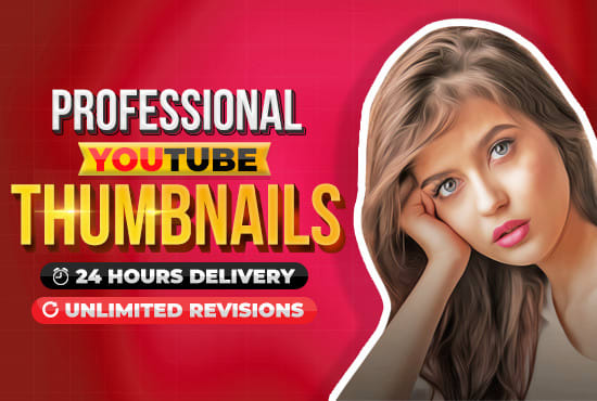 I will design you professional youtube thumbnails