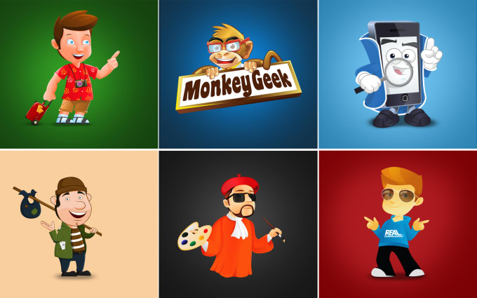 I will design your professional vector mascot or logo