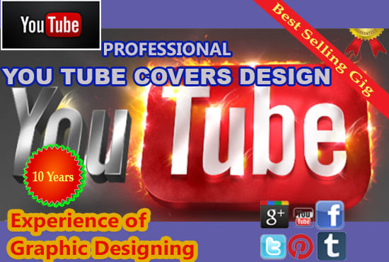 I will design youtube banner ,cover, channel artwork or thumbnail